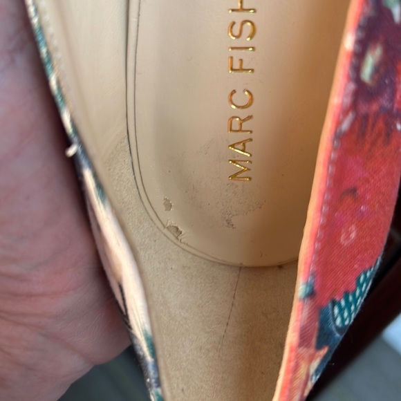 Marc Fisher Floral Tropical Jungle Party Vacation Heels - Picture 8 of 9